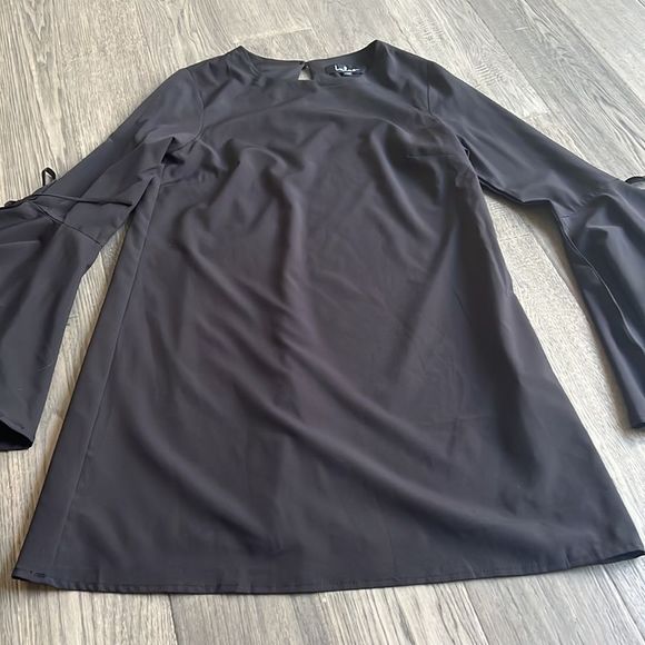 🔥LULUS🔥 | Black long puff sleeve mini dress - Picture 2 of 12
